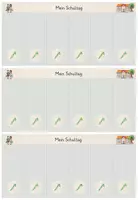 Vorschau - Fördermaterial/Inklusion - Tagestransparenz, Organisationshilfe Schultag, schulischer Ablaufplan, Klettplan, individuell einsetzbar. - Seite 2