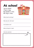 Vista previa - Hojas de trabajo - (Reading comprehension) 1st, 2nd grade - página 3