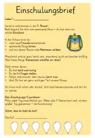 Vorschau - Anderer Materialtyp - Einschlunungsbrief – Willkommen in der Schule! - Seite 3