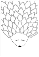Vorschau - Mal- und Bastelvorlagen - Igel-Mandala-Karte im Herbst - Seite 3