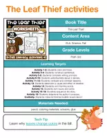 Vorschau - Arbeitsblätter - The Leaf Thief Book Companion | 30 Pages of Fall Literacy Activities - Seite 1