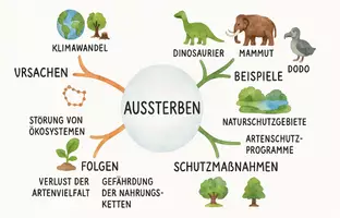 Vorschau - Arbeitsblätter - Arbeitsblätter zum Thema "Aussterben" + Lösung & MP3 + Mindmap + Infografik - Seite 2