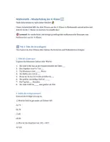 Vorschau - Arbeitsblätter - Fit für Klasse 5 Mathe Wiederholung Klasse 4 - Seite 1