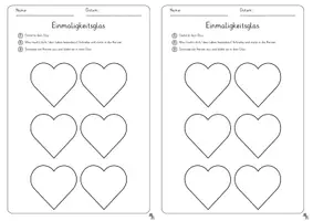 Vorschau - Arbeitsblätter - Ich bin ein einzigartig - kreative Aufgabe ab Klasse 1 - Seite 2
