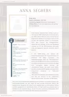 Vorschau - Poster - Leben im Überblick - Anna Seghers Steckbrief - Seite 1