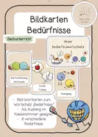 Vorschau - Bildkarten - Wortschatzkarten - Bedürfnisse - GFK - Deckblatt
