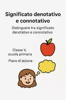 anteprima - Piani di lezione - Distinguere tra significato denotativo e connotativo - Pagina di copertina