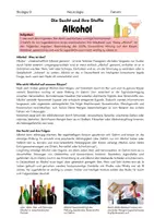 Vorschau - Arbeitsblätter - Neurobiologie: Steckbriefe zu Drogen gestalten - Seite 1