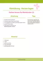 Vorschau - Anderer Materialtyp - Klettübung - Herzen legen - Farben lernen für Kleinkinder (2+) - Seite 1