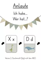 Vorschau - Spiele - Ich habe, wer hat? | Anlaute | ABC durchmischt | Buchstaben | Spiel - Deckblatt