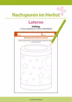 Vorschau - Arbeitsblätter - Nachspuren im Herbst: Laterne - Mond und Stern - Deckblatt