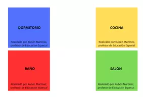 Vista previa - Refuerzo / NEE / Materiales de apoyo - Tarjetas de vocabulario – Casa y Colegio🏠🏫 (GRATIS) - página 1
