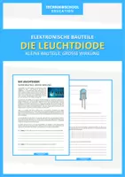 Vorschau - Arbeitsblätter - Technik - Die Leuchtdiode - Deckblatt