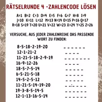 Vorschau - Arbeitsblätter - Rätselrunde Zahlencode richtig lösen - Deckblatt