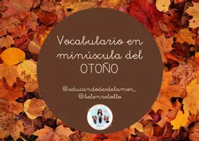 Vista previa - Unidades / Secuencias / Situaciones de Aprendizaje - Tarjetas vocabulario OTOÑO minúscula - Portada