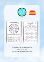 Vista previa - Hojas de trabajo - NUMERACIÓN HASTA EL 20. ATENCIÓN A LA DIVERSIDAD - Portada