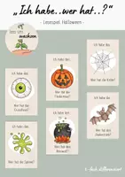 Vorschau - Spiele - "Ich habe... wer hat...?" - Halloween (3-fach diff.) - Deckblatt