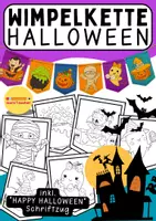Vorschau - Mal- und Bastelvorlagen - Halloween-Wimpelkette – Kreatives Bastelmaterial für Unterricht & Zuhause (Klasse 1-6) - Deckblatt