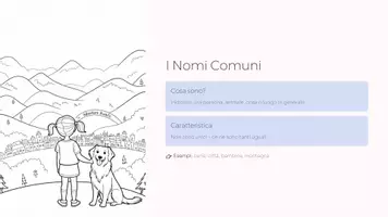 anteprima - Presentazioni / Lavagne - Nome (Sostantivo) Lez. 2: Nomi Comuni e Propri (ppt + PDF spieg, eser att. - Pagina 3