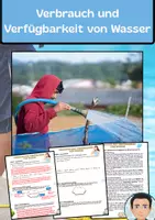 Vorschau - Arbeitsblätter - Verbrauch und Verfügbarkeit von Wasser - Deckblatt