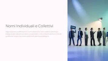 anteprima - Presentazioni / Lavagne - Il Nome (Sostantivo) – Lezione 6: Nomi Individuali e Collettivi (PPT+ PDF con spiegazioni, esempi e attività) - Pagina 1