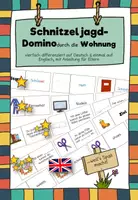 Vorschau - Spiele - Domino-Leseschnitzeljagd Lesespaziergang Homeschooling (fünfach differenziert) - Deckblatt