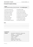 Aperçu - Feuilles d'exercices - Dialogue A2 « Une journée de travail typique » – 18 questions avec expressions clés & guide - Page 1