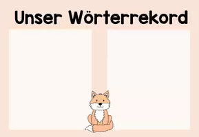 Vorschau - Bildkarten - Wörterrekord Fuchsklasse Buchstabeneinführung - Seite 1