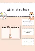 Vorschau - Bildkarten - Wörterrekord Fuchsklasse Buchstabeneinführung - Deckblatt
