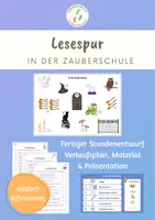 Vorschau - Stundenentwürfe - Lesespur Zauberschule Buchstabe Z Stundenentwurf - Deckblatt