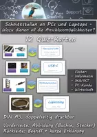 Vorschau - Spiele - Hardware: Schnittstellen an PCs , Laptops, Smartphones und iPads: Wozu dienen all die Anschlussmöglichkeiten? - Quizkarten - Deckblatt
