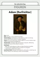 Vorschau - Merkblätter - Der zerbrochne Krug – Figuren Bildkarten & Steckbriefe (Kleist, Drama, Unterrichtsmaterial Deutsch) - Seite 1