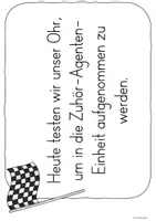 Vorschau - Stundenentwürfe - Gut zuhören mit Agent Kroko: 1. Std Hörtest (Kl. 2-3) - Seite 1
