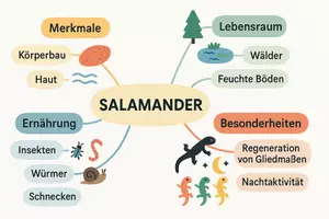 Vorschau - Arbeitsblätter - Arbeitsblatt "Salamander" + Onlineübung & MP3 + Mindmap + Infografik - Seite 3