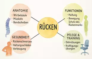Vorschau - Arbeitsblätter - Arbeitsblatt "Rücken" + Onlineübung & MP3 + Mindmap - Seite 1