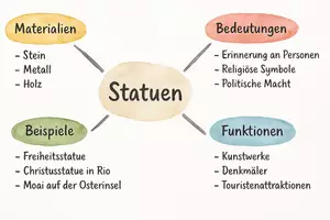 Vorschau - Arbeitsblätter - Arbeitsblatt "Statuen" + Onlineübung & MP3 + Mindmap - Seite 2