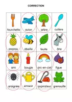 Aperçu - Feuilles d'exercices - Le son A atelier autonome + correction (maternelle, CP) - Page 1
