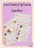 Vista previa - Refuerzo / NEE / Materiales de apoyo - Targetes lectoescriptura de la tardor - Portada