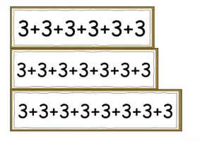 Vorschau - Fördermaterial/Inklusion - Einmaleins / Einführung / 3 / 3 er Reihe / Tafelmaterial / Übungsblätter - Seite 2