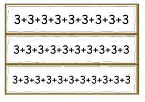 Vorschau - Fördermaterial/Inklusion - Einmaleins / Einführung / 3 / 3 er Reihe / Tafelmaterial / Übungsblätter - Seite 3