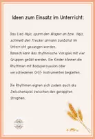 Vorschau - Bildkarten - Tafelkarten: Rhythmus Hejo, spann den Wagen an & Hey Joe - Seite 1