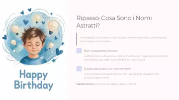anteprima - Presentazioni / Lavagne - Il Nome (Sostantivo) – Lezione 9: Nomi Astratti di Sentimenti, Qualità e Azioni (PPT + PDF con spiegazioni, esempi e attività) - Pagina 3
