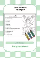 Vorschau - Arbeitsblätter - Materialpaket - Lesen und Malen - Seite 3
