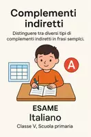 anteprima - Compiti in classe/Test - Distinguere tra diversi tipi di complementi indiretti in frasi semplici. - Pagina di copertina
