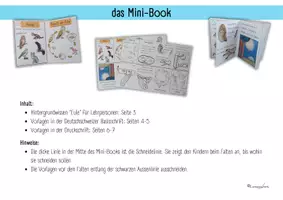Vorschau - Merkblätter - Mini-Book: Eulen - Seite 1
