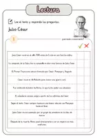 Vista previa - Hojas de trabajo - Comprensión lectora – Julio César + soluciones - página 2
