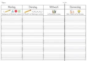 Vorschau - Arbeitsblätter - Lernwörtertraining - Wochenplan - Seite 3