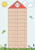 Vorschau - Arbeitsblätter - Zahlenhäuser von 1 bis 10 - Legematerial und Übungsheft - Mathematik - Seite 1