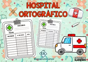 Vista previa - Juegos / Gamificación - HOSPITAL ORTOGRÁFICO @espaciorecursos - Portada