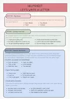 Vorschau - Arbeitsblätter - Helpsheet - how to write a letter - Deckblatt